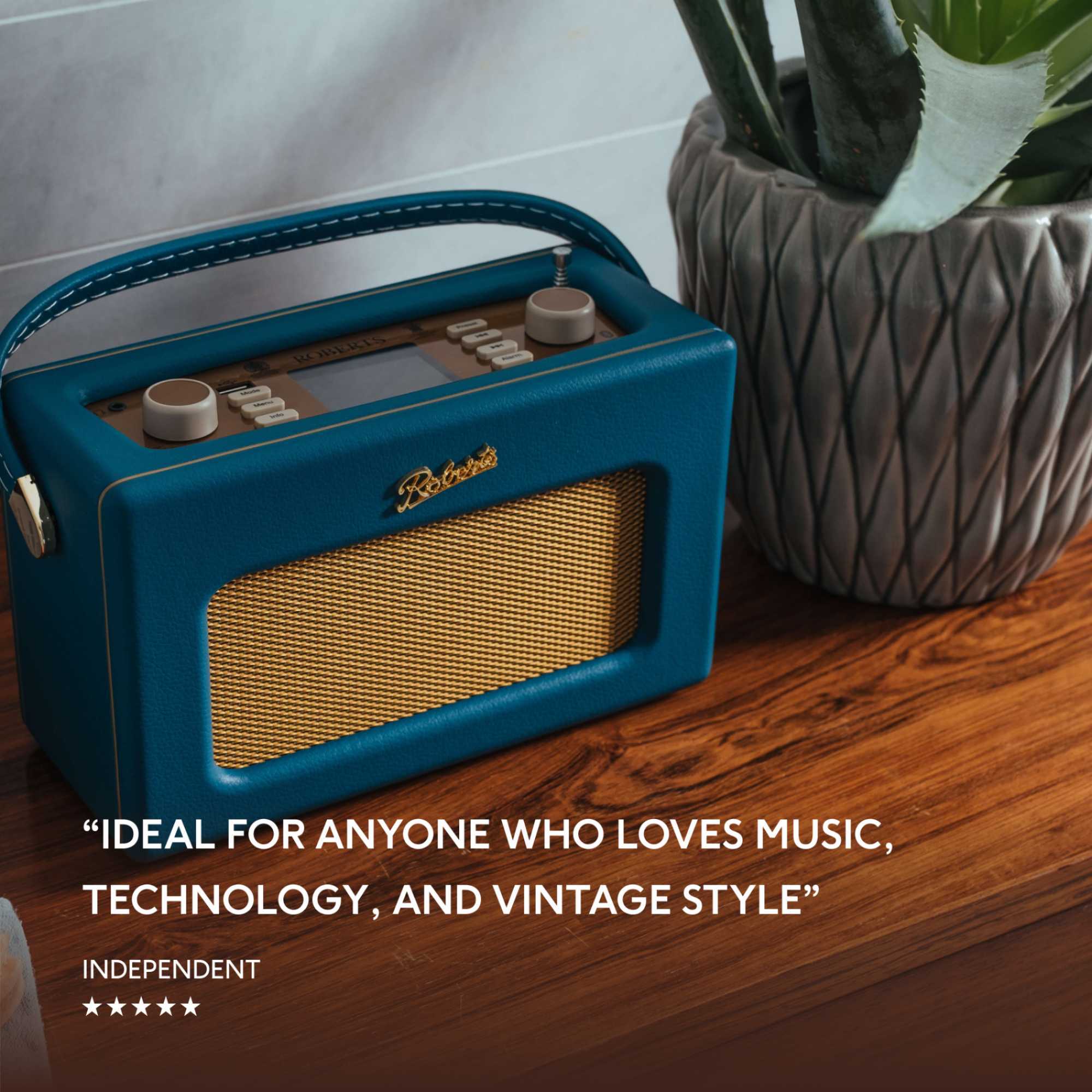 Roberts REV-ISTREAMLTB iStream 3L DAB/FM Radio with Bluetooth - Teal Blue